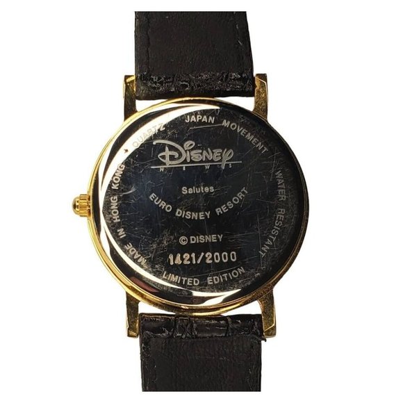 VTG Minnie Mouse Watch Ladies Euro Disney 1421/200 Limited Edition Gold Tone - Picture 2 of 6